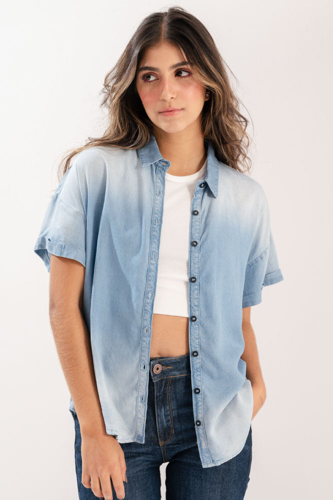 CAMISA MANGA CORTA TENCEL