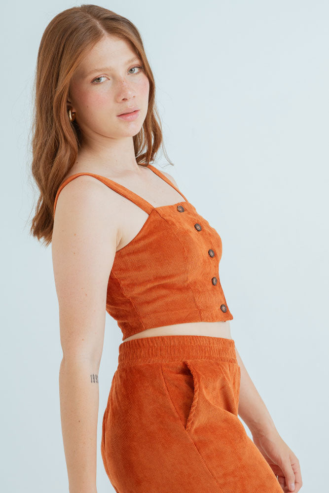 Crop Top Corduroy