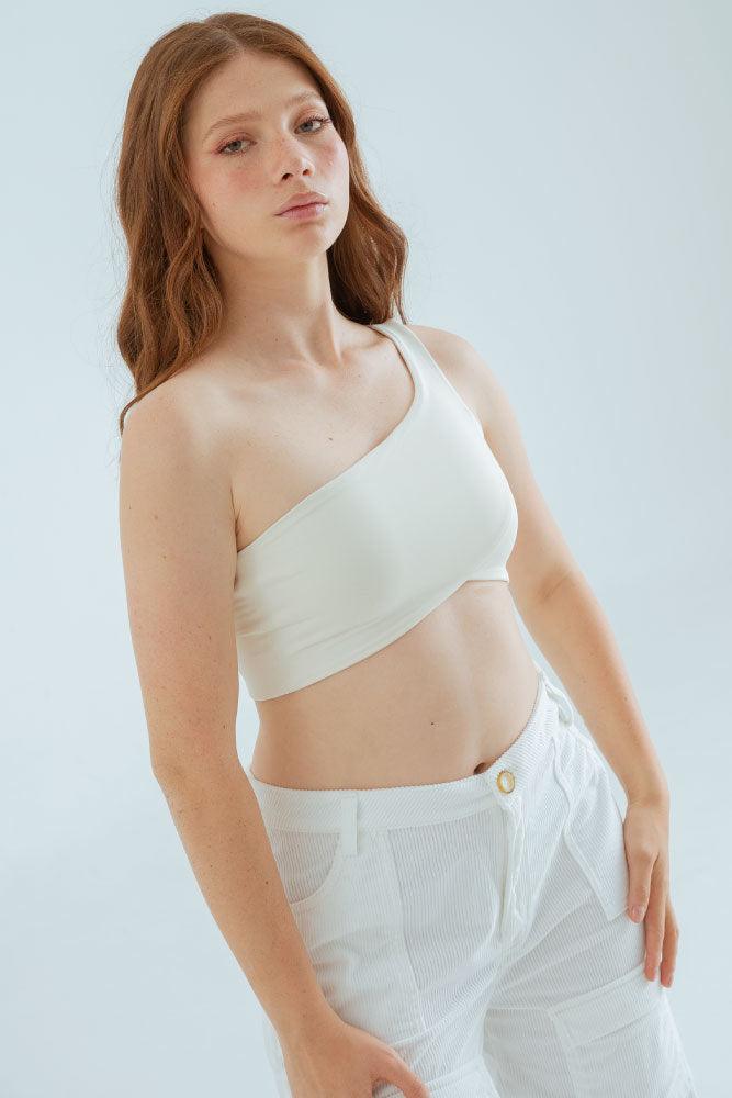 CROP TOP ASIMETRICO MACA