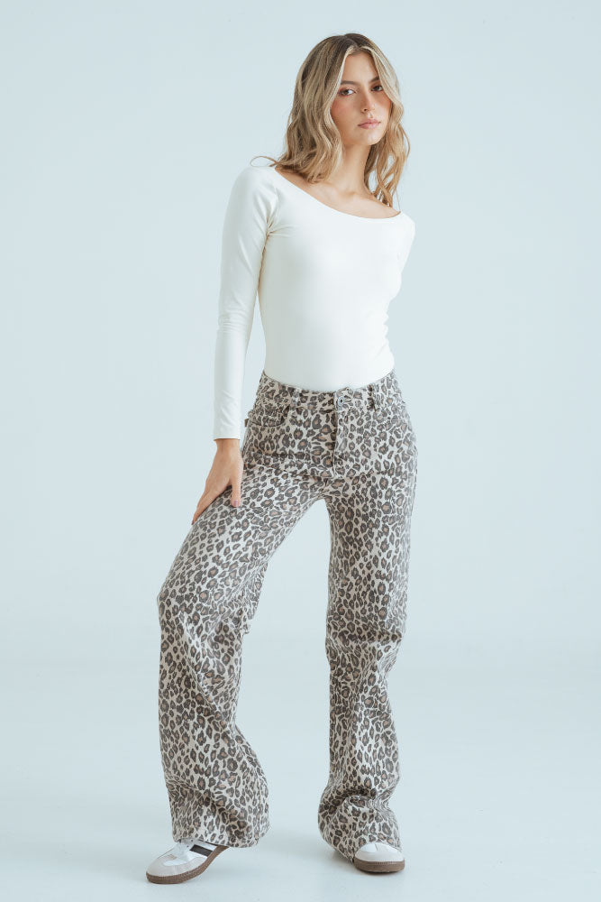JEANS ANIMAL PRINT