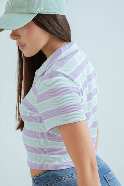 TOP TIPO POLO RAYAS
