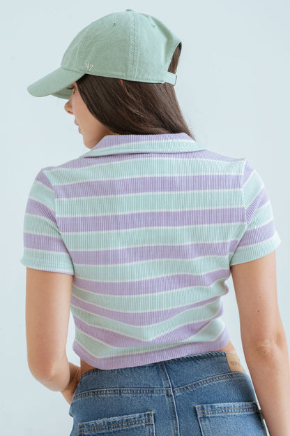 TOP TIPO POLO RAYAS