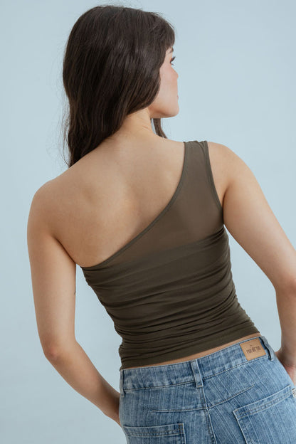 Top Asimetrico Mesh