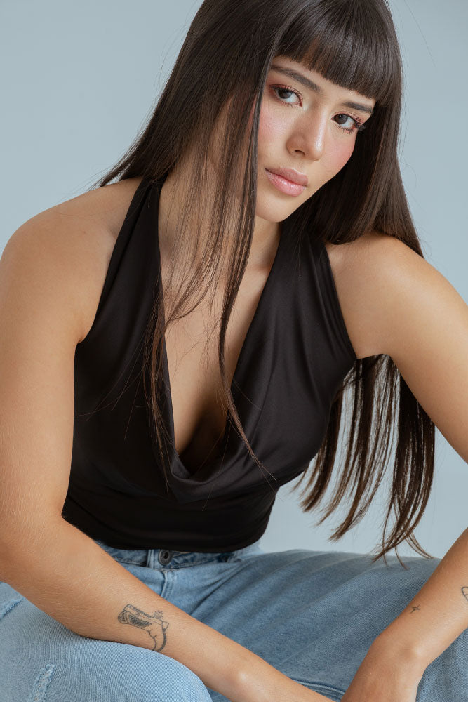 TOP DRAPEADO HALTER