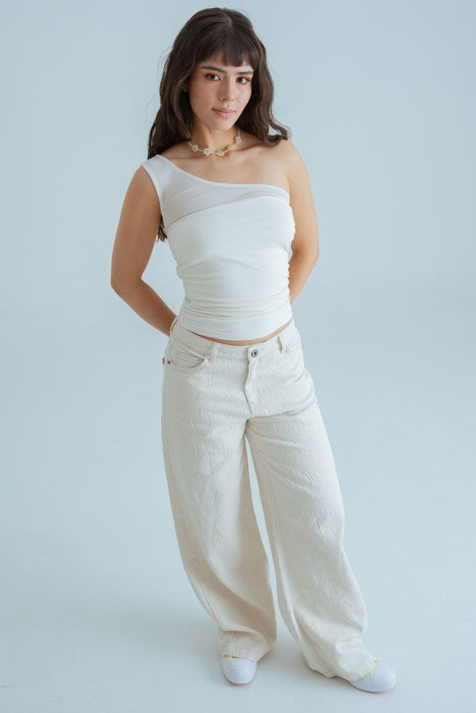 Jeans Jacquard Natural