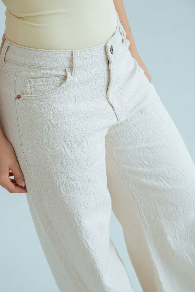 Jeans Jacquard Natural