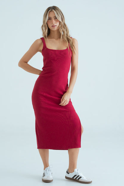VESTIDO RIB MIDI