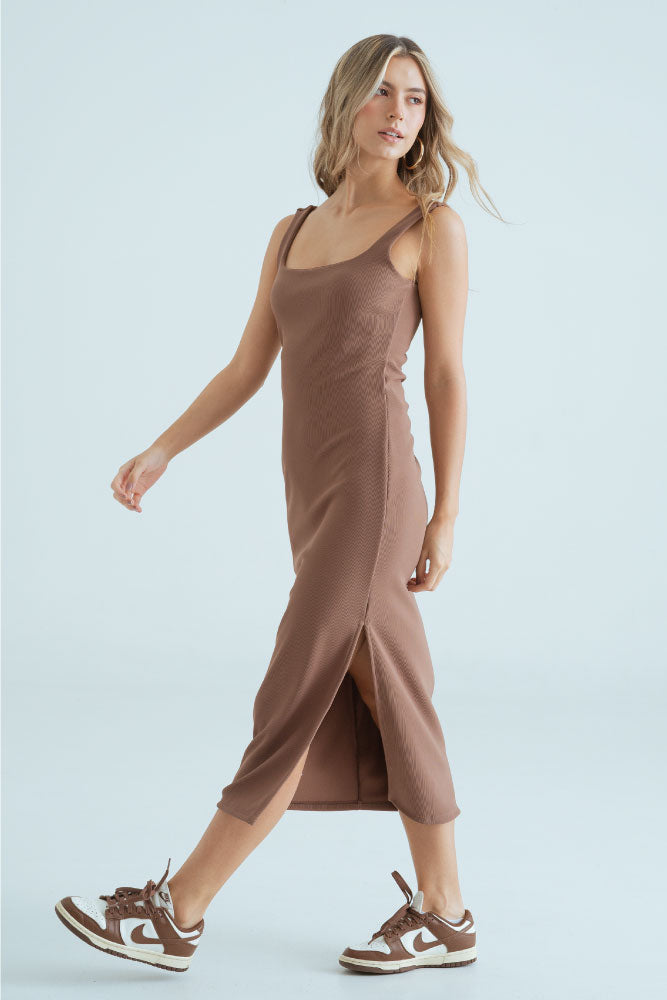 VESTIDO RIB MIDI
